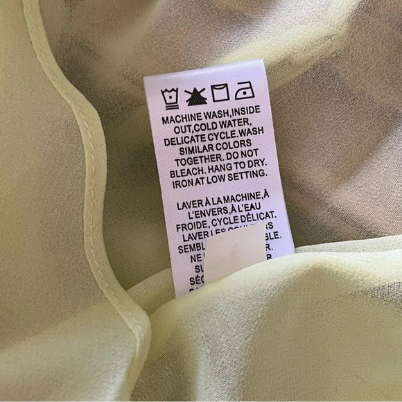 RW&Co.| NEW Lovely Lime Green Spaghetti Strap Satin Blouse Size US Medium NWT - Picture 7 of 7